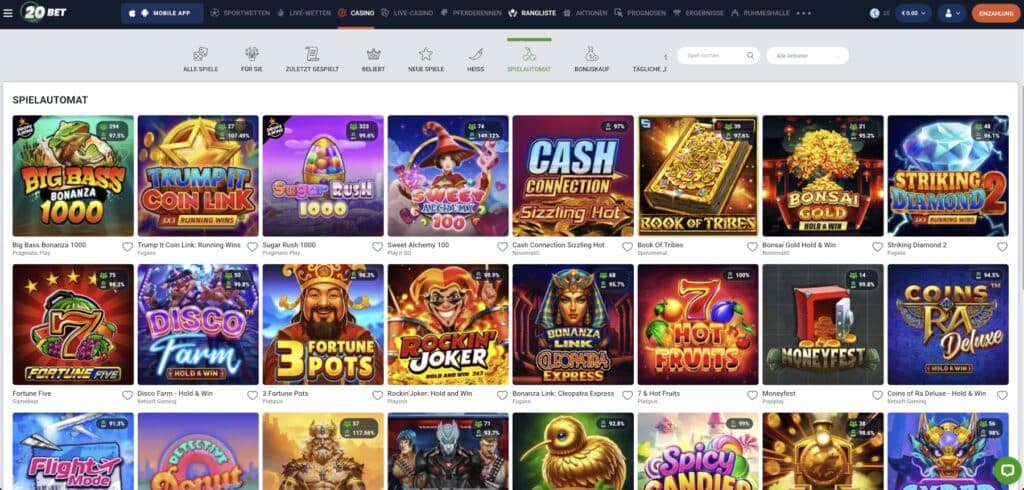 20Bet Casino Slots