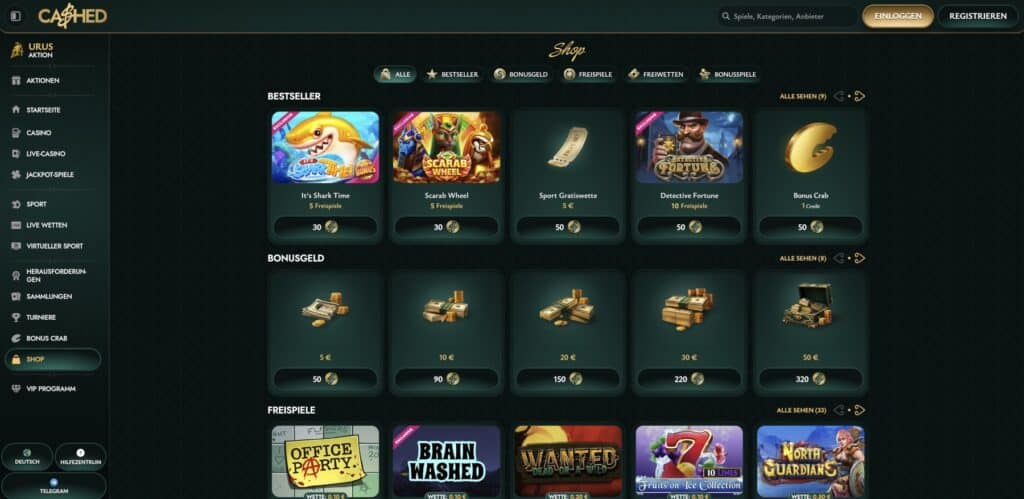Cashed Casino Shop
