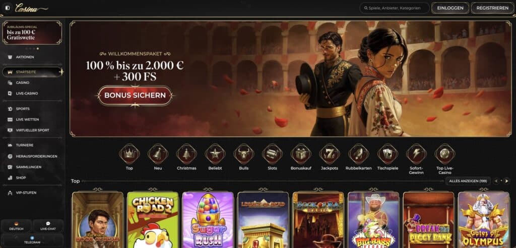 Casina Casino Bonus