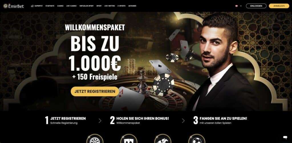 EmirBet Casino Bonus