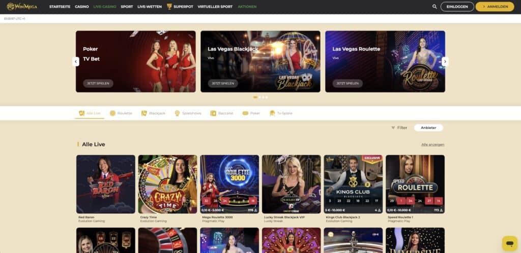 WinMega Live-Casino